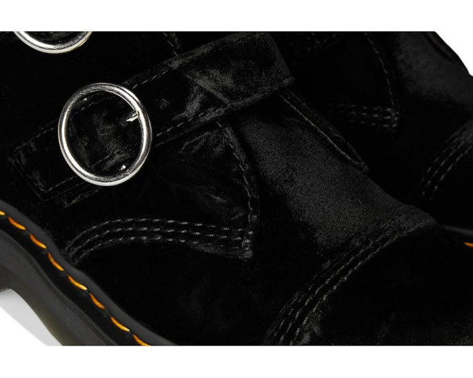 Веганские ботинки Dr. Martens Vegan Devon Velvet Platform на платформе