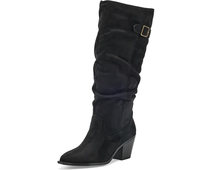 Сапоги Journee Collection Kaleah с широкой икрой черные
