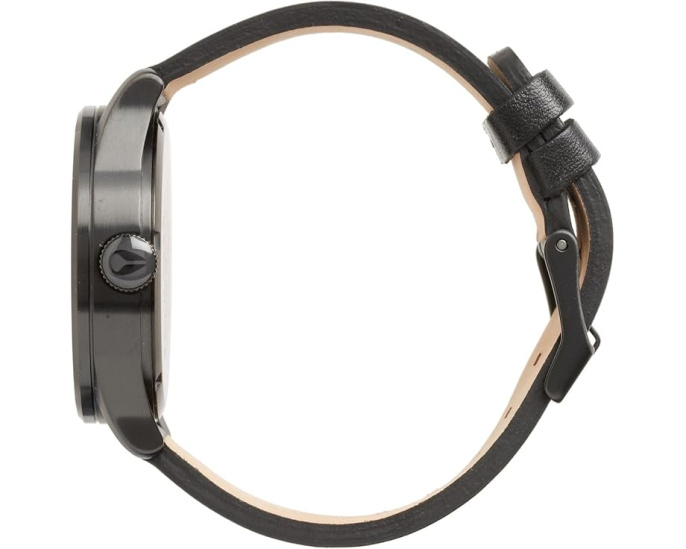 Наручные часы Nixon Sentry Leather с кожанным ремешком и календарем