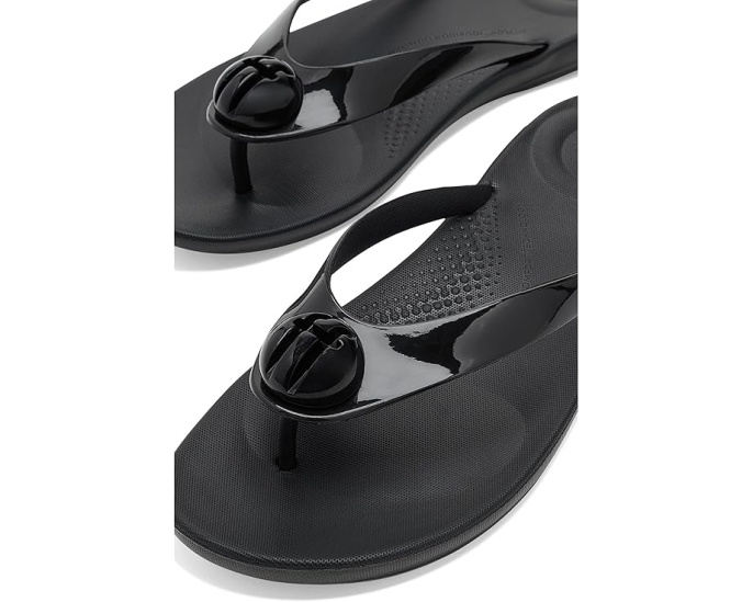 Шлепанцы iQushion Glossy Button FitFlop с резиновым верхом