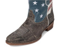 Ботинки Roper American Flag Shorty из состаренной кожи с дизайном флага