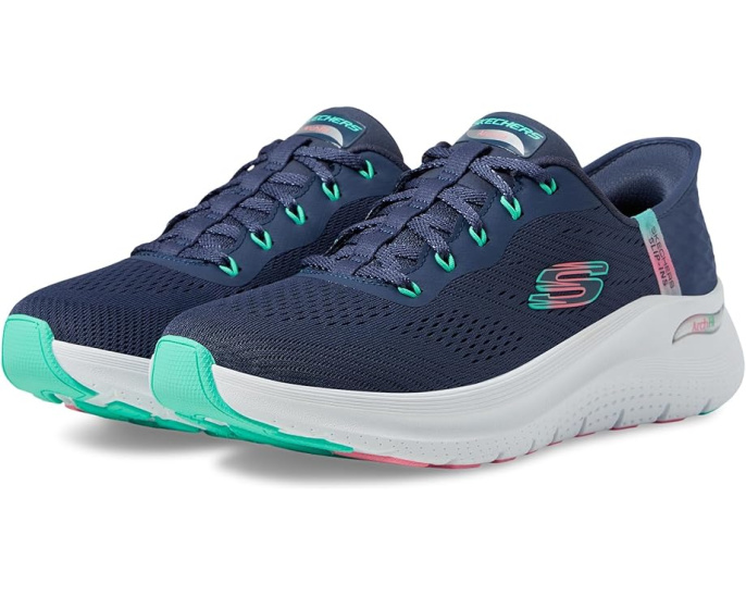 Кроссовки Skechers Arch Fit 2.0 Easy Chic Hands Free Slip-Ins с сетчатым верхом и памятью формы