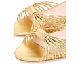 Туфли Loeffler Randall Dixie на каблуке-котенок с золотистой кожей