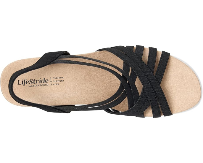 Босоножки LifeStride Mallory Strappy Wedge Sandals на платформе с эластичными бретелями