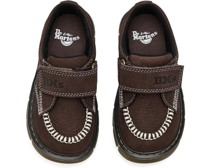 Кроссовки Dr. Martens Raffe Moc Shoes J с липучкой для детей