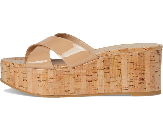 Сандалии Stuart Weitzman Dayna Wedge Slide на платформе с открытым носком