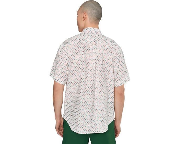 Рубашка Tommy Bahama Nova Wave Flock It To You из хлопкового микса с принтом