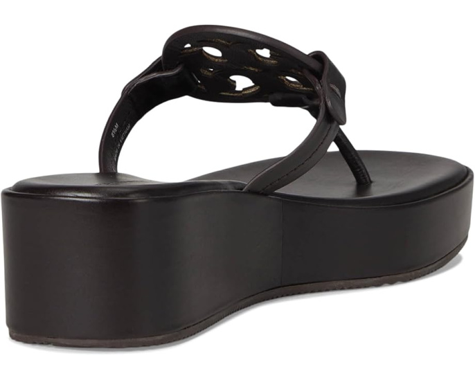 Босоножки Tory Burch Miller Wedge 25Mm на платформе с кожаным верхом