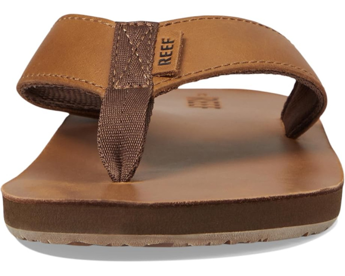 Кожаные шлепанцы Reef Leather Smoothy с тройной плотностью EVA и поддержкой свода