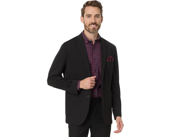 Johnston & Murphy Блейзер Xc Flex Knit с эластичной тканью и отворотами