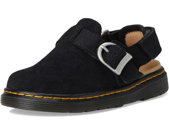 Детские клоги Dr. Martens Jorgie J с регулируемым ремешком на липучке