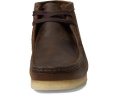 Ботинки Clarks Wallabee из кожи или замши на подошве из натурального крепа