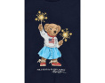 Платье Polo Ralph Lauren для детей с Polo Bear из хлопкового джерси