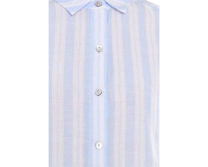 Рубашка Tommy Bahama Sea Stripe с длинным рукавом свободного кроя