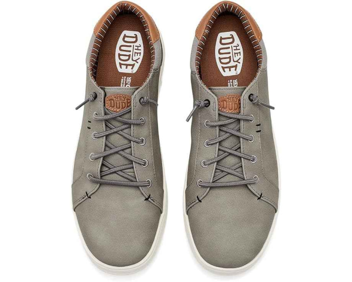 Hey Dude кроссовки Paul Pro Classic из фланелевой серой ткани