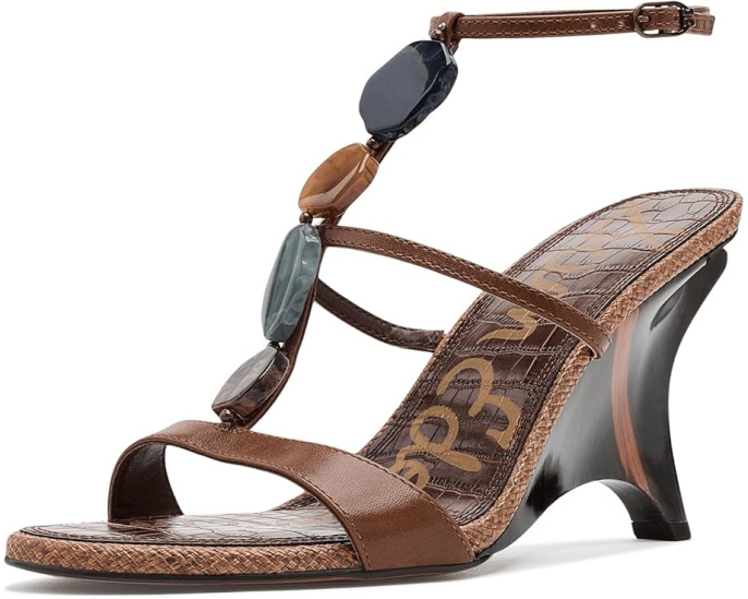 Сандалии Sam Edelman Massey на ремешке с каблуком и камнями