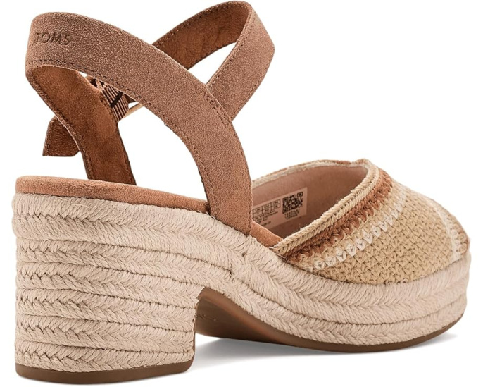 Босоножки TOMS Isla Peep Toe на платформе с открытым носком