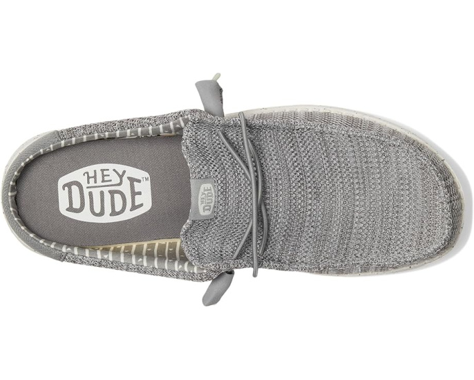 Кроссовки Hey Dude Wally Slip Stretch Sox с эластичными шнурками и технологией Flex & Fold