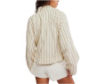 Free People Куртка Devon Striped Balloon в полоску с кулиской