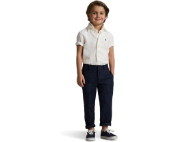 Детская рубашка Polo Ralph Lauren Kids из льна с короткими рукавами