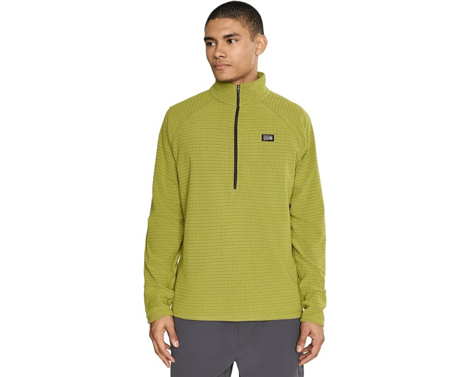 Кофта Mountain Hardwear Summit Grid 1/2 Zip с молнией на груди и реглан