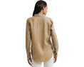 Льняная рубашка Lauren Ralph Lauren цвета Birch Tan