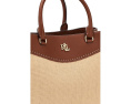 Большой сатчел Straw & Leather Marcy от Lauren Ralph Lauren