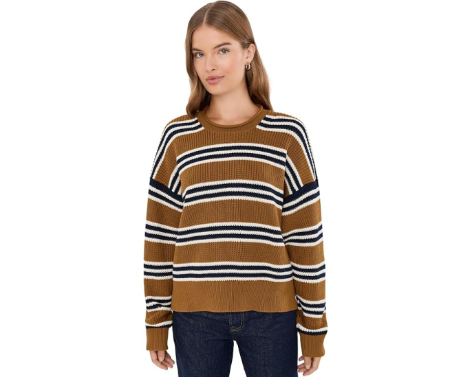 Arden Rollneck Cotton Pullover - Stripe 1