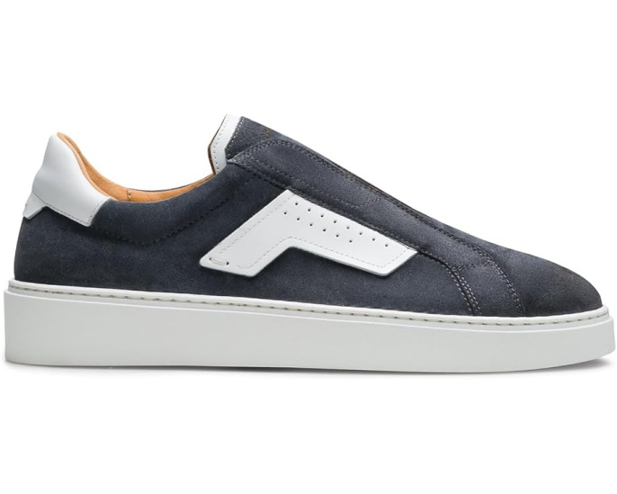 Водоотталкивающие мокасины Magnanni Phoenix Slip с верхом из замши в технике колор-блок