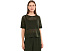 Органический льняной хлопковый свитер Eileen Fisher с круглым вырезом и коротким рукавом
