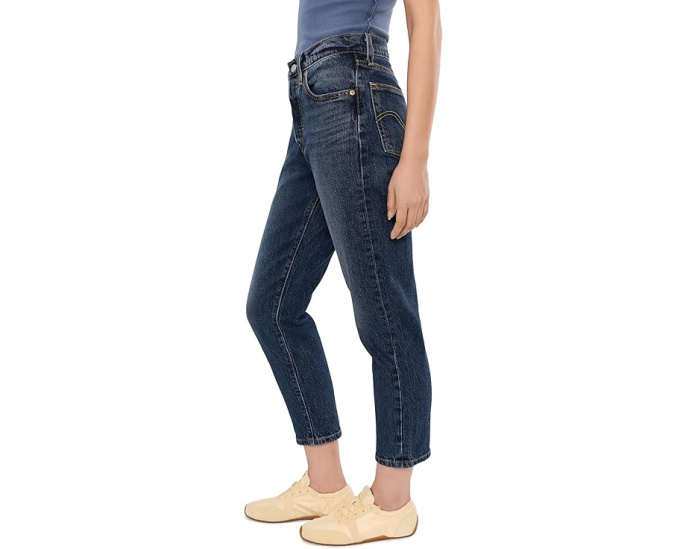 Кроп-джинсы Levi's Womens 501 с прямым кроем и классическим дизайном