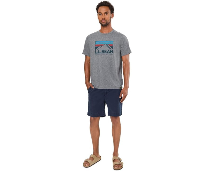 L.L.Bean футболка Everyday SunSmart Tee с коротким рукавом и принтом