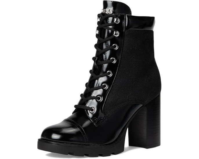 Ботильоны GUESS Nellsan на устойчивом каблуке с круглым носком