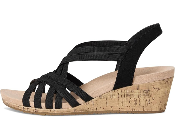 Босоножки LifeStride Mallory Strappy Wedge Sandals на платформе с эластичными бретелями