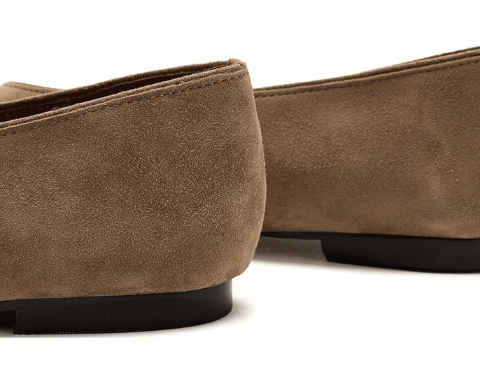 Балетки Madewell Sage с квадратным носком из мягкой замши