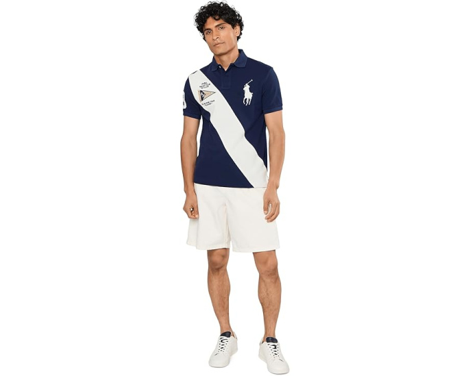 Polo Ralph Lauren Custom Slim Fit Big Pony Mesh поло
