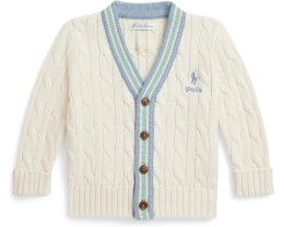 Polo Ralph Lauren Kids Хлопковый кардиган в крикетном стиле для младенцев