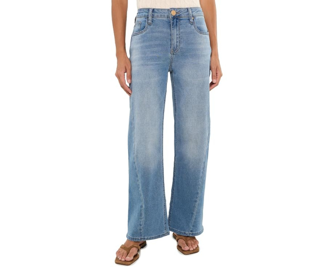 Джинсы KUT from the Kloth Petite Jean High-Rise Wide Leg Loveliness
