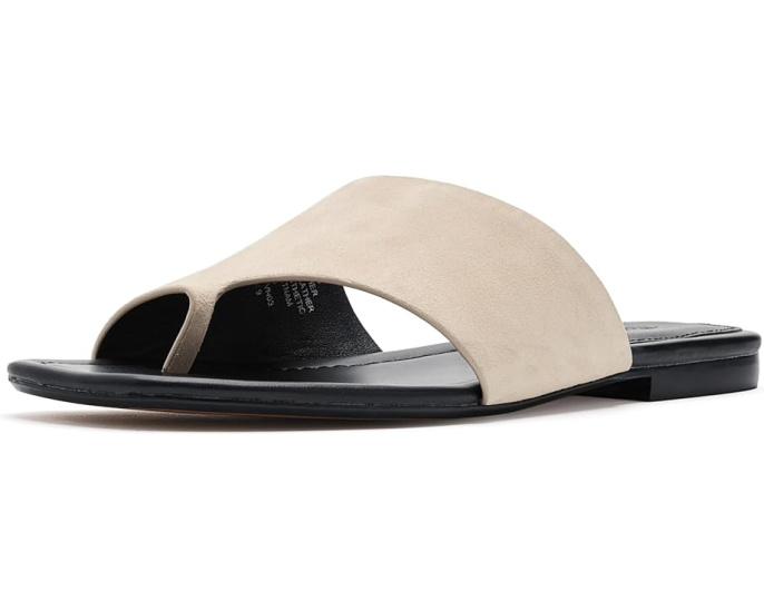 Сандалии Madewell Ashton Toe Loop из замши с кожаной стелькой и подошвой