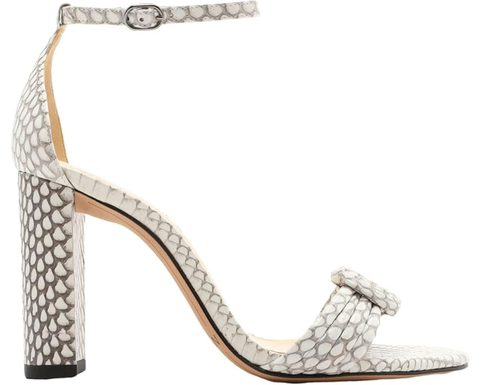 Alexandre Birman Chiara 90 Block Exotic босоножки из кожи питона