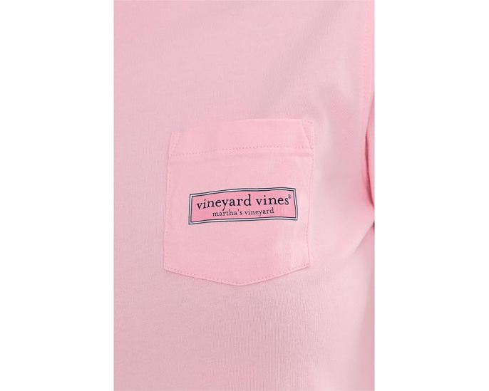 Футболка Vineyard Vines Whale Long Sleeve Pocket Tee с принтом