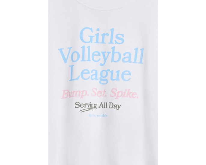 Футболка abercrombie kids Volleyball League Oversized для детей
