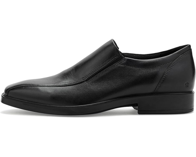 ECCO Milan лоферы с квадратным носком черные