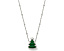 Короткое колье Kendra Scott Holiday Tree с зеленым кварцитом