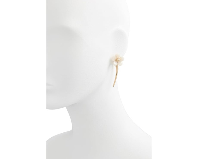 Серьги Summer Daze Flower Statement от Kate Spade New York белые