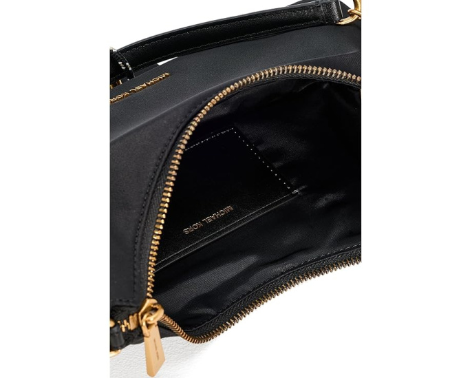 Сумка MICHAEL Michael Kors Nolita Medium Chain Pouchette с цветочным брелоком