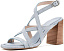 Туфли Park Block 85 на устойчивом каблуке Stuart Weitzman ярко-синие и натуральные