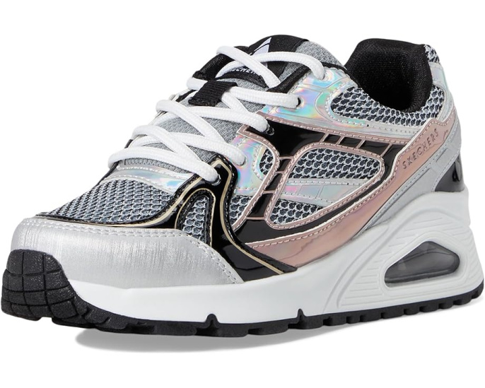 Детские кроссовки SKECHERS KIDS Uno Gen1-Platinum Flash на шнурках