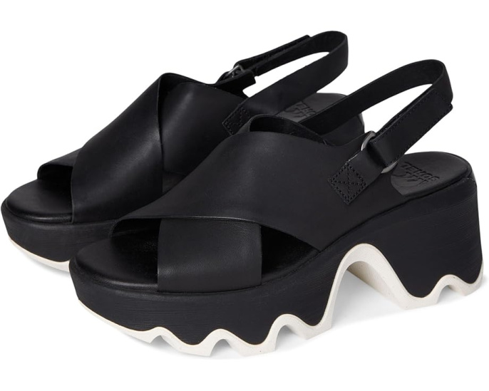 Сандалии SOREL Kinetic Aura Slingback с перекрестным ремешком и квадратным каблуком