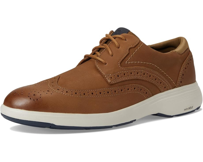 Туфли Rockport Noah Wing Tip с кожаным верхом и технологией truTECH
